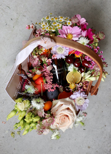 Floral and Graze PR Brand baskets