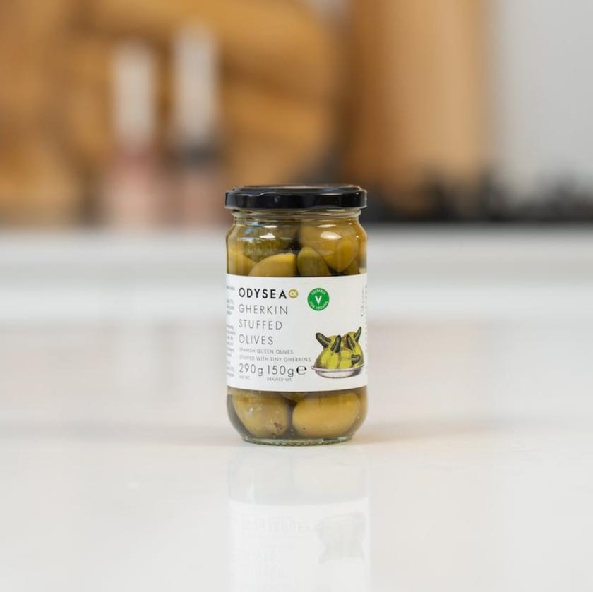 Gherkin Stuffed Olives
