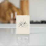 Blank Illustrated Table Card 