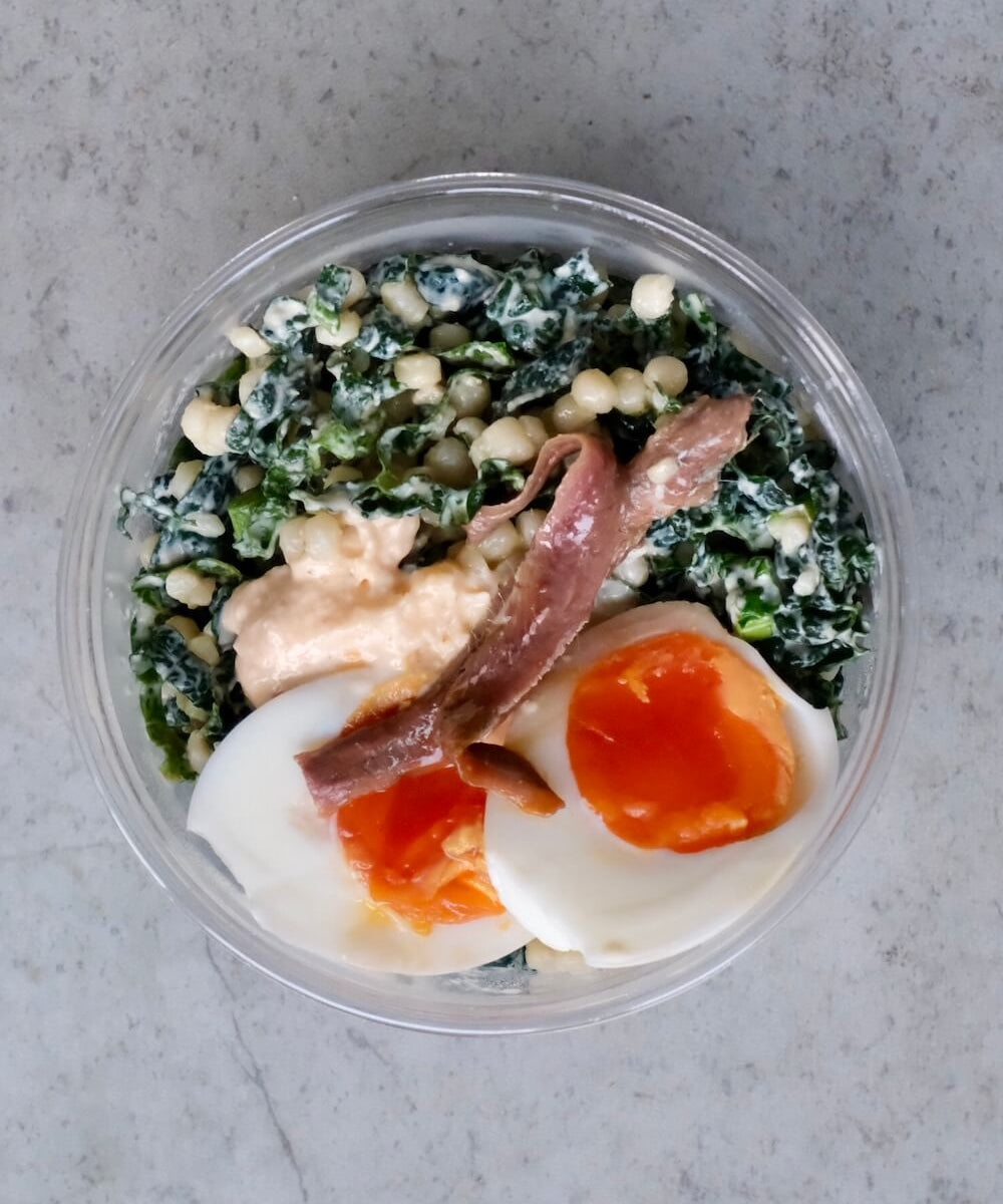Caesar Kale & Pasta Salad Pot