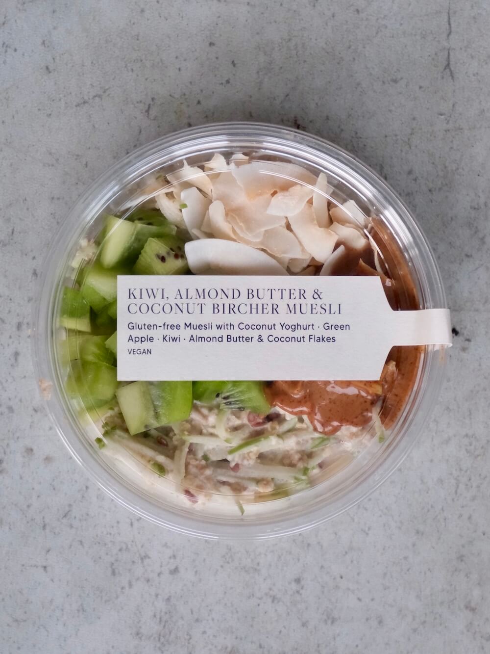 Kiwi, Almond Butter & Coconut Bircher Muesli Pots (x10)