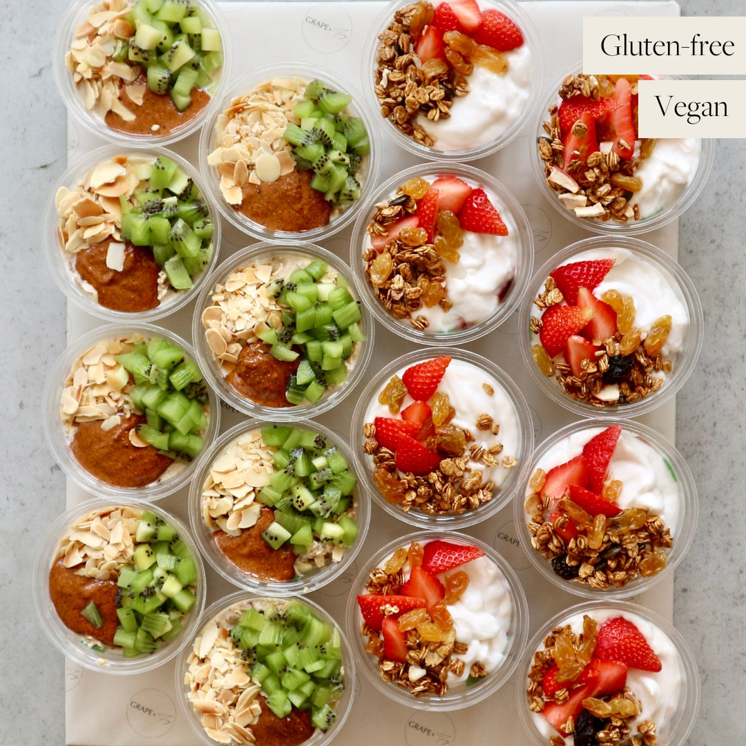 Overnight Oats Granola Yoghurt Bowl Platter