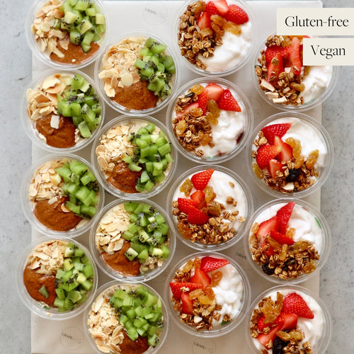 Overnight Oats Granola Yoghurt Bowl Platter