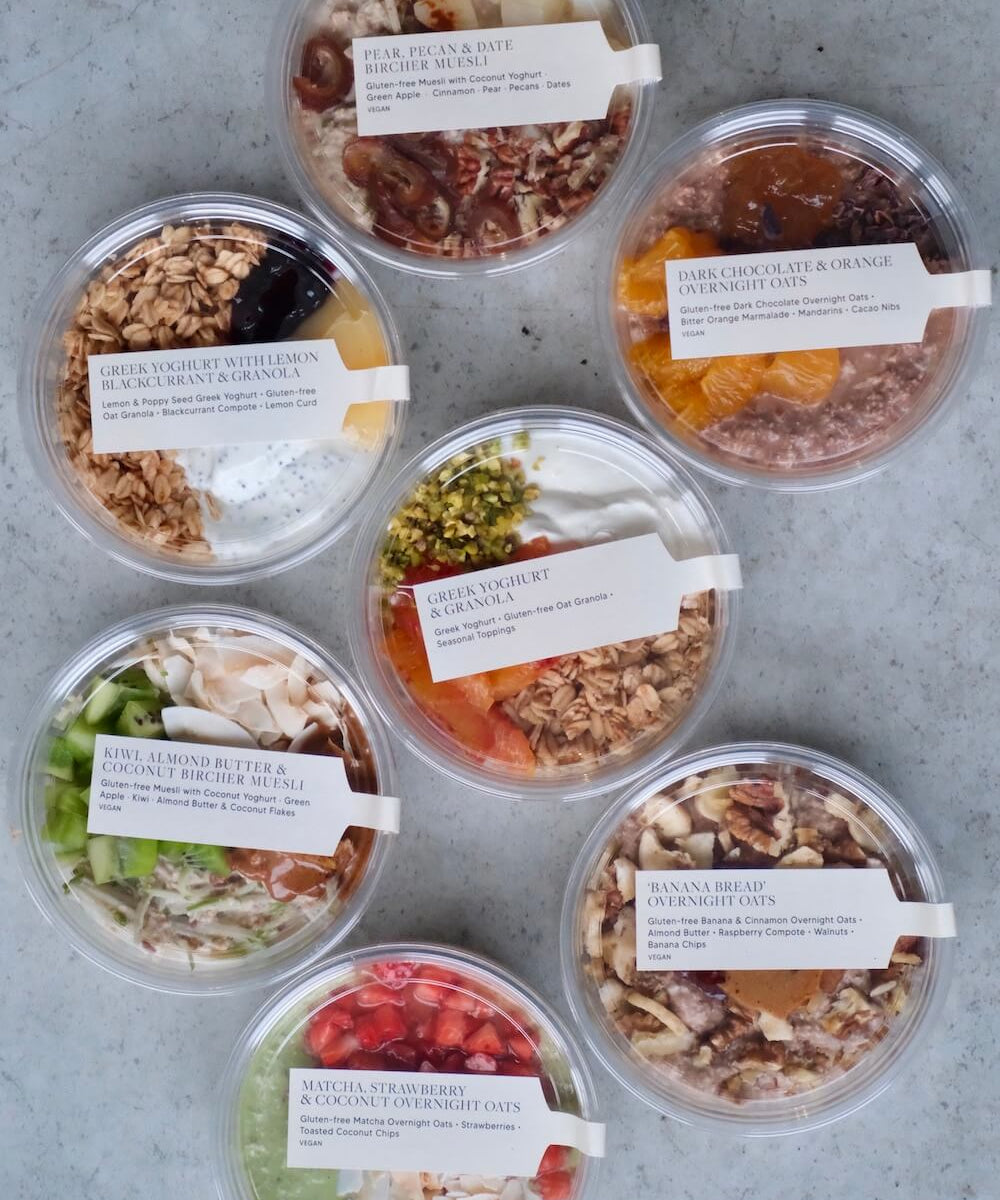 Yoghurt & Granola, Overnight Oats & Bircher Muesli Pots