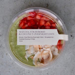 Matcha, Strawberry & Coconut Overnight Oats Pots