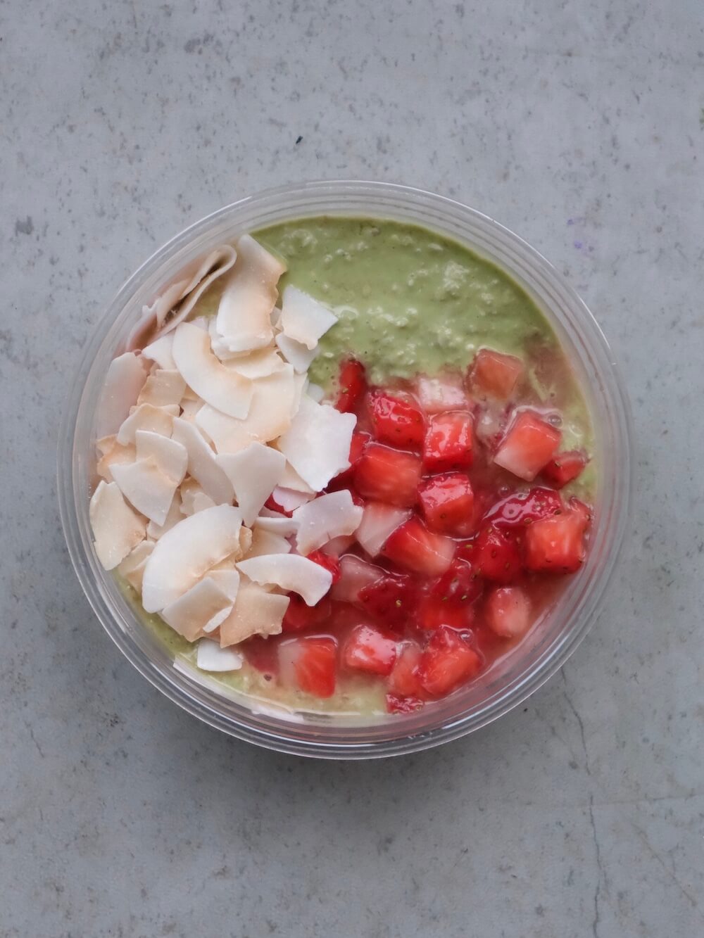 Matcha, Strawberry & Coconut Overnight Oats Pots