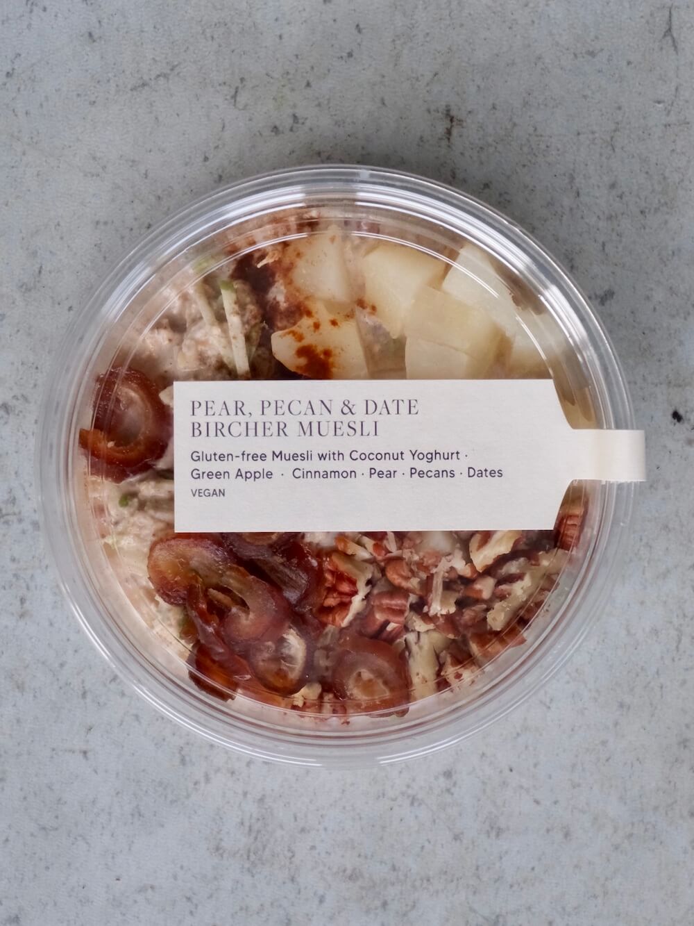 Pear, Pecan & Date Bircher Muesli Pots 