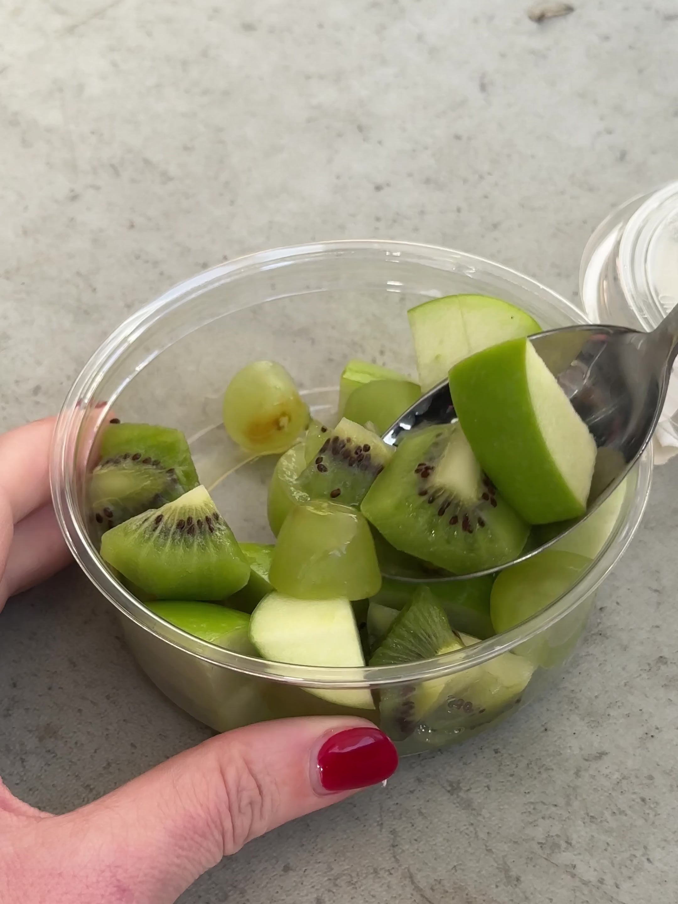 Apple, Grape & Kiwi Salad Pots 