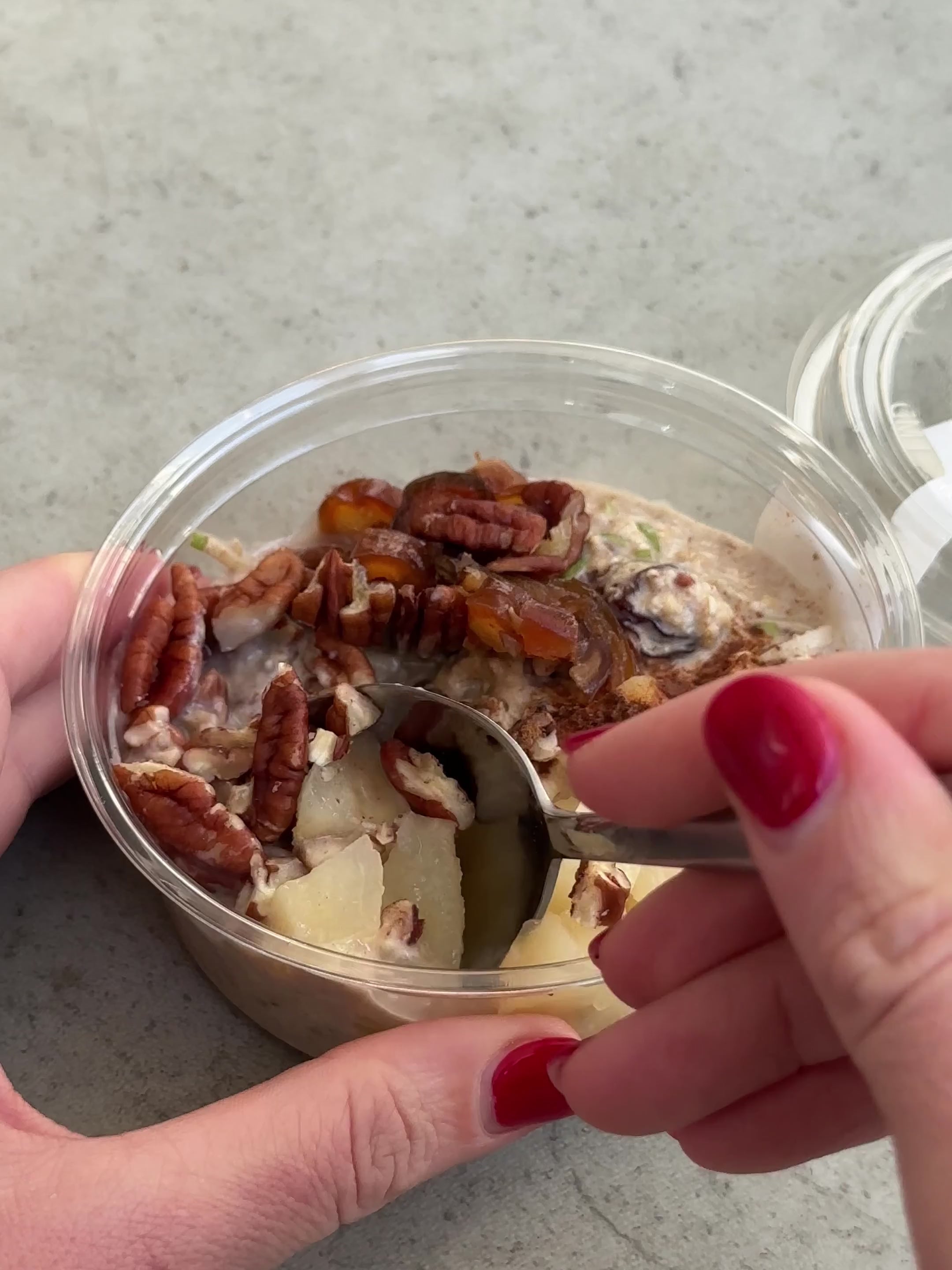 Pear, Pecan & Date Bircher Muesli Pots