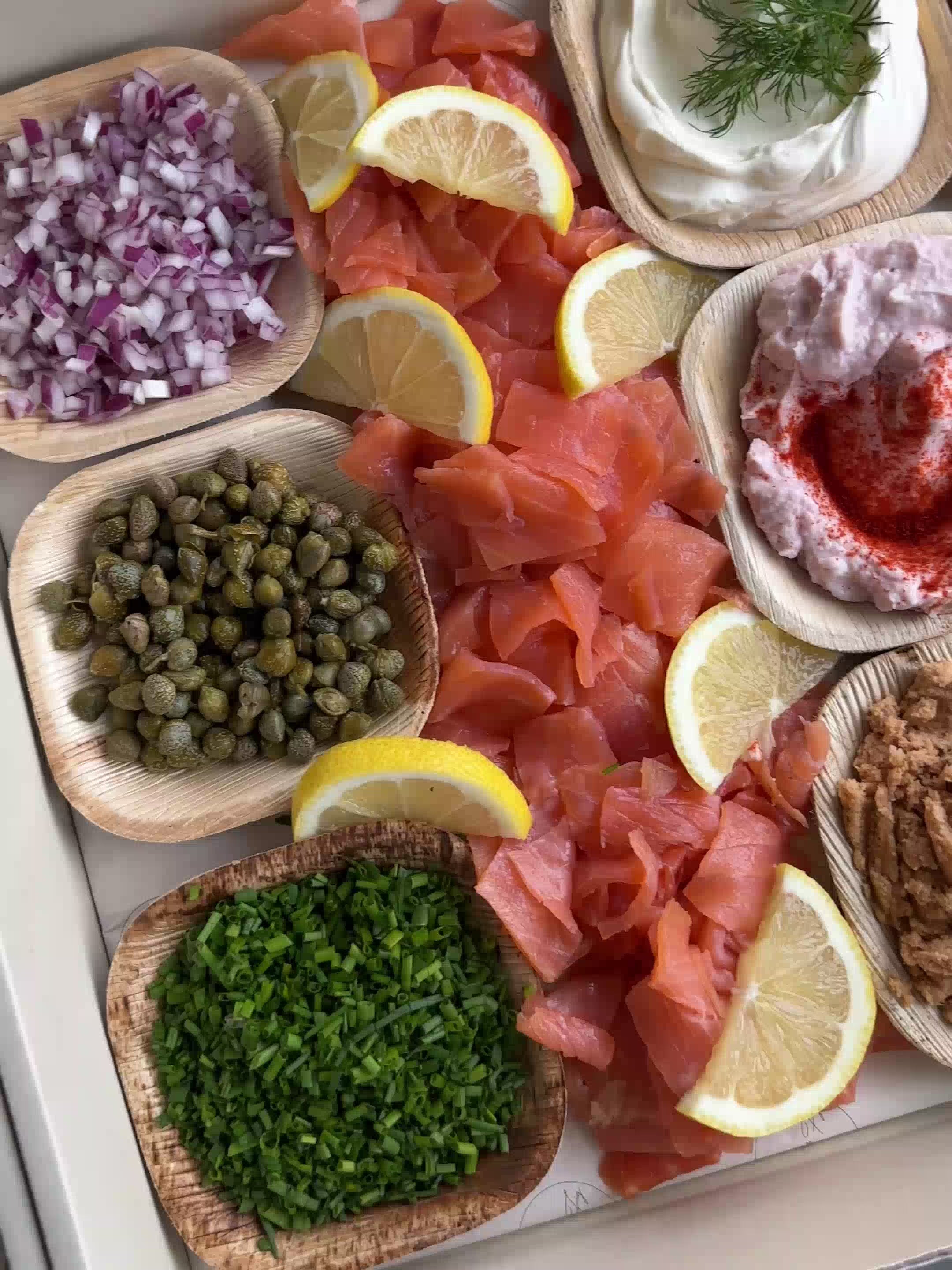 The Smoked Salmon Blini Platter