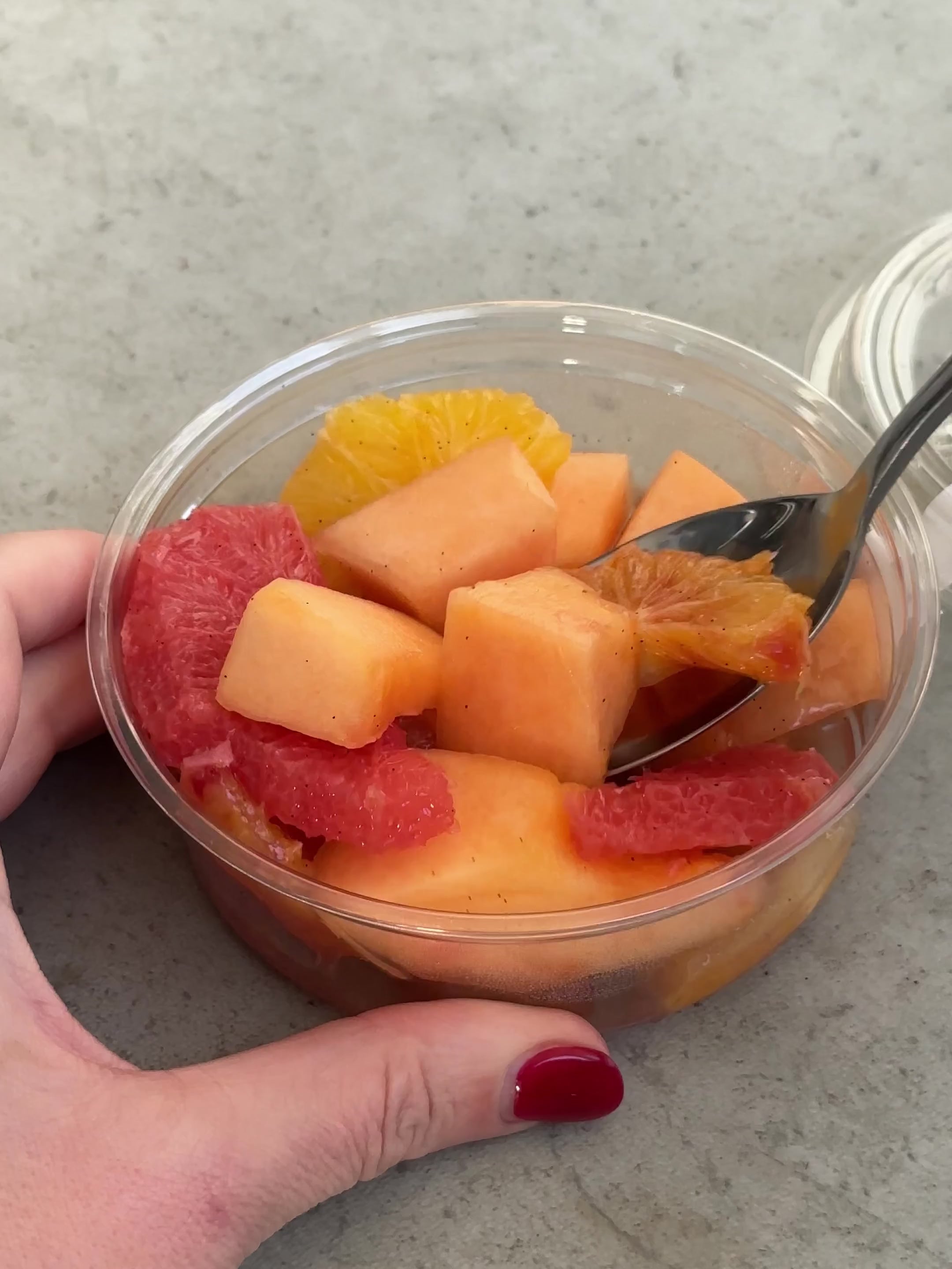 Melon, Citrus & Vanilla Salad Pots