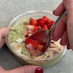 Matcha, Strawberry & Coconut Overnight Oats Pots